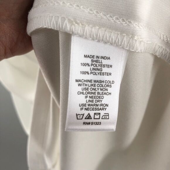 1. STATE Sleeveless‎ Shift Dress Ivory Medium - Picture 8 of 8